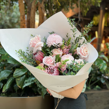Light Pink and Pretty Bouquet | Botanist Florist Auckland 