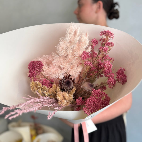 Dried Bouquet - Dusty Rose